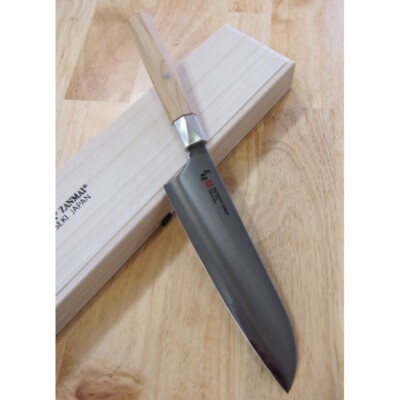 ZANMAI MCUSTA Beyond Aogami Super Santokumesser 18cm Japan
