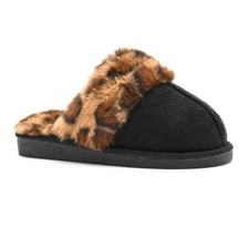 Corkys Footwear Black Leopard Snooze Slipper