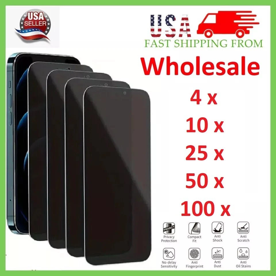 Wholesale Privacy Tempered Glass Screen Protector for iPhone 17 16 15 14 Pro Max - Image 2 of 4