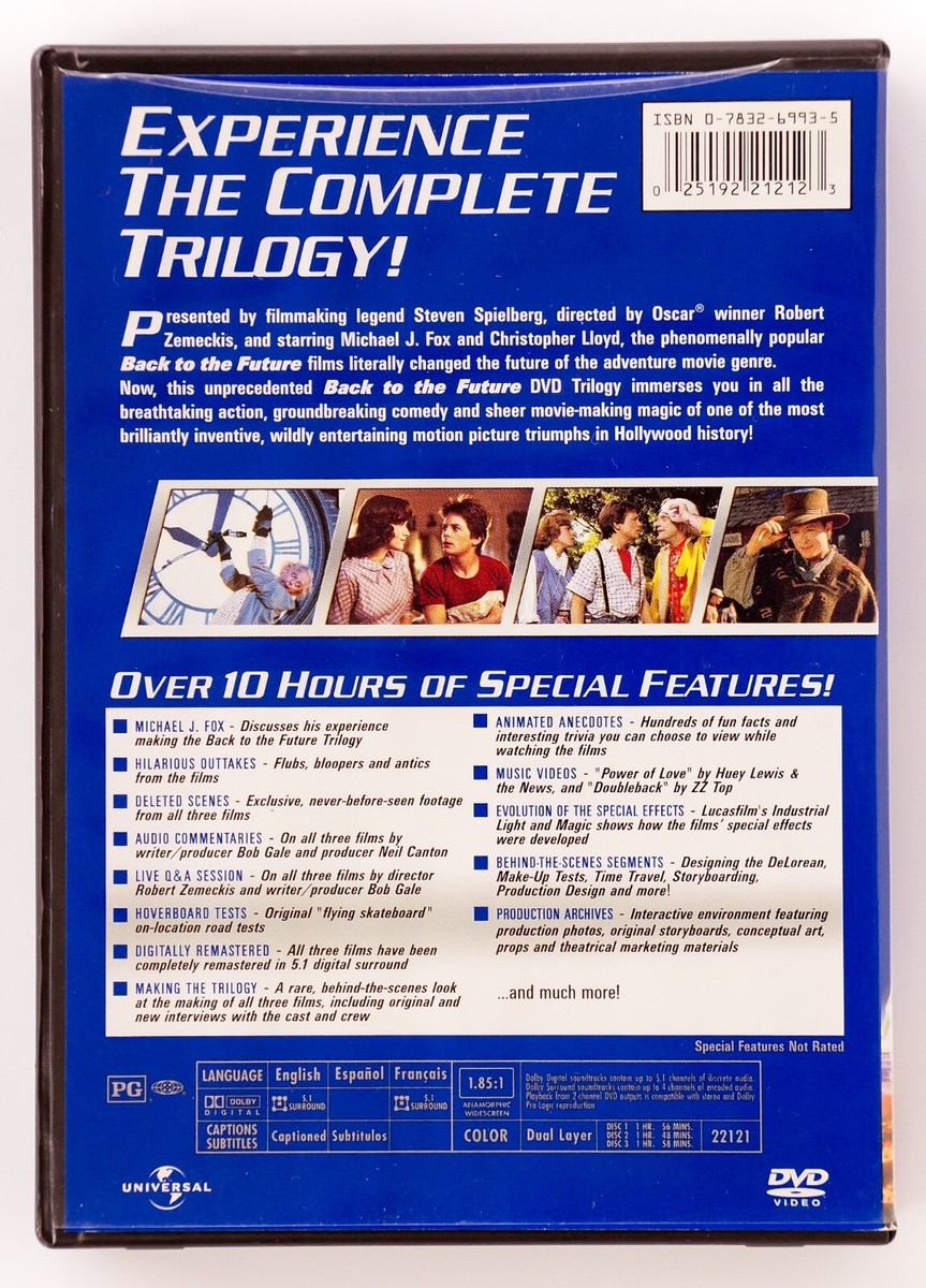 Back to the Future Trilogy (DVD, 2002 3-Disc Box Set), Michael J