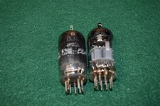 6DJ8 ECC88 GE Audio Receiver Pre-Amp Vacuum Tubes Tested Pair