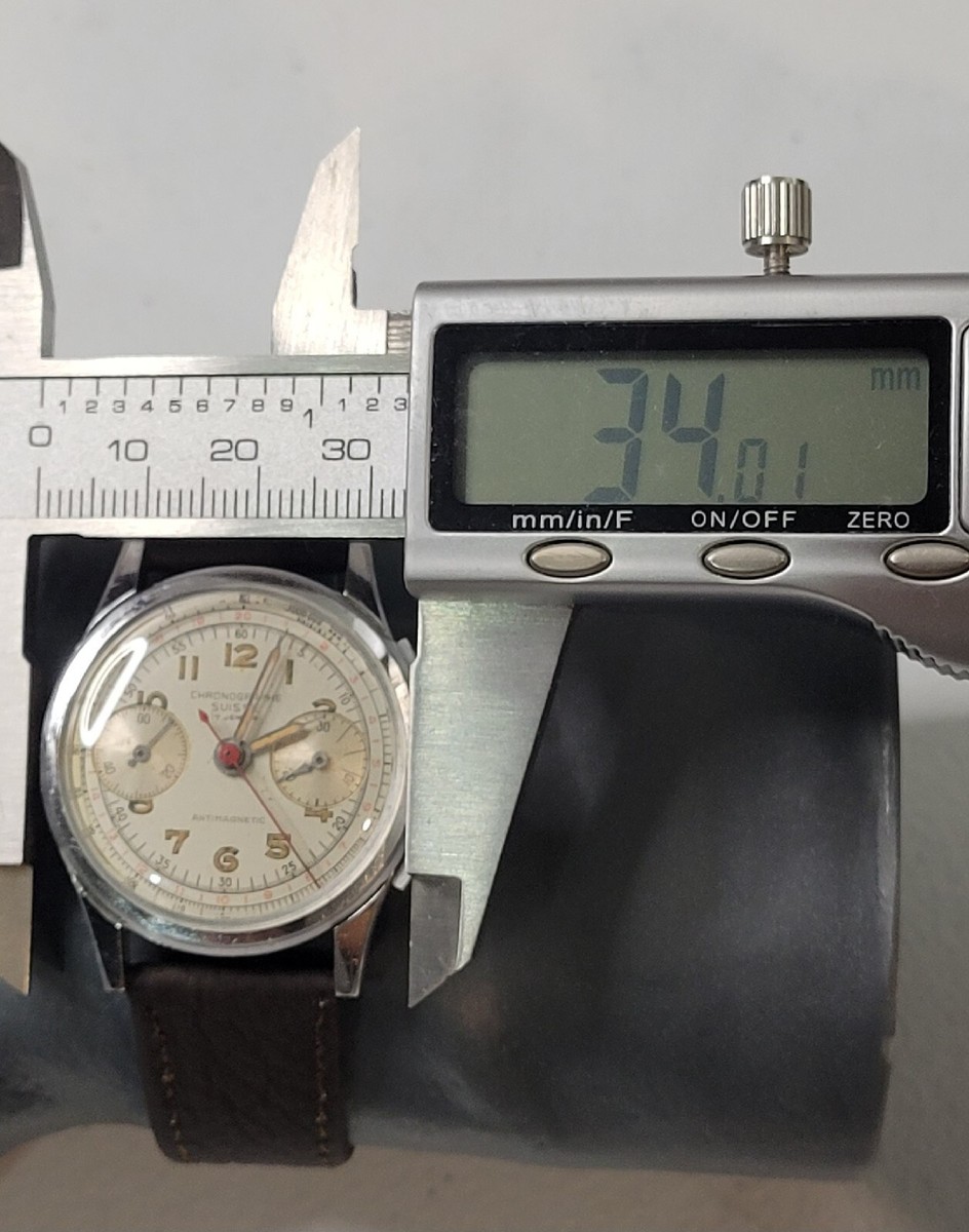 Vintage 1950's Chronographe Suisse Buttes Landeron 51 Manual Men