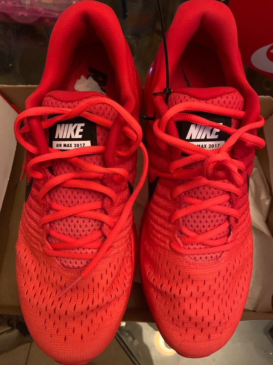 Nike Air Max 2017 Bright Crimson Red Black 849559-602 Mens  display picture 3