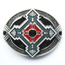 Native Indian Western Rodeo Metal Fashion Belt Buckle