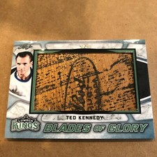 2019-20 LEAF LUMBER KINGS BLADES OF GLORY TED KENNEDY EMERALD #1/1