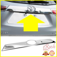 For 2014-2019 Toyota Highlander Rear Trunk Tail Gate Chrome Trim With Smart Key