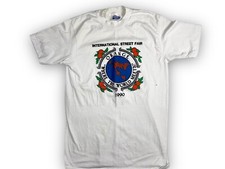 Vintage 1990 Orange CA Street Fair T-Shirt Hanes 50/50 Size M Graphic USA Made
