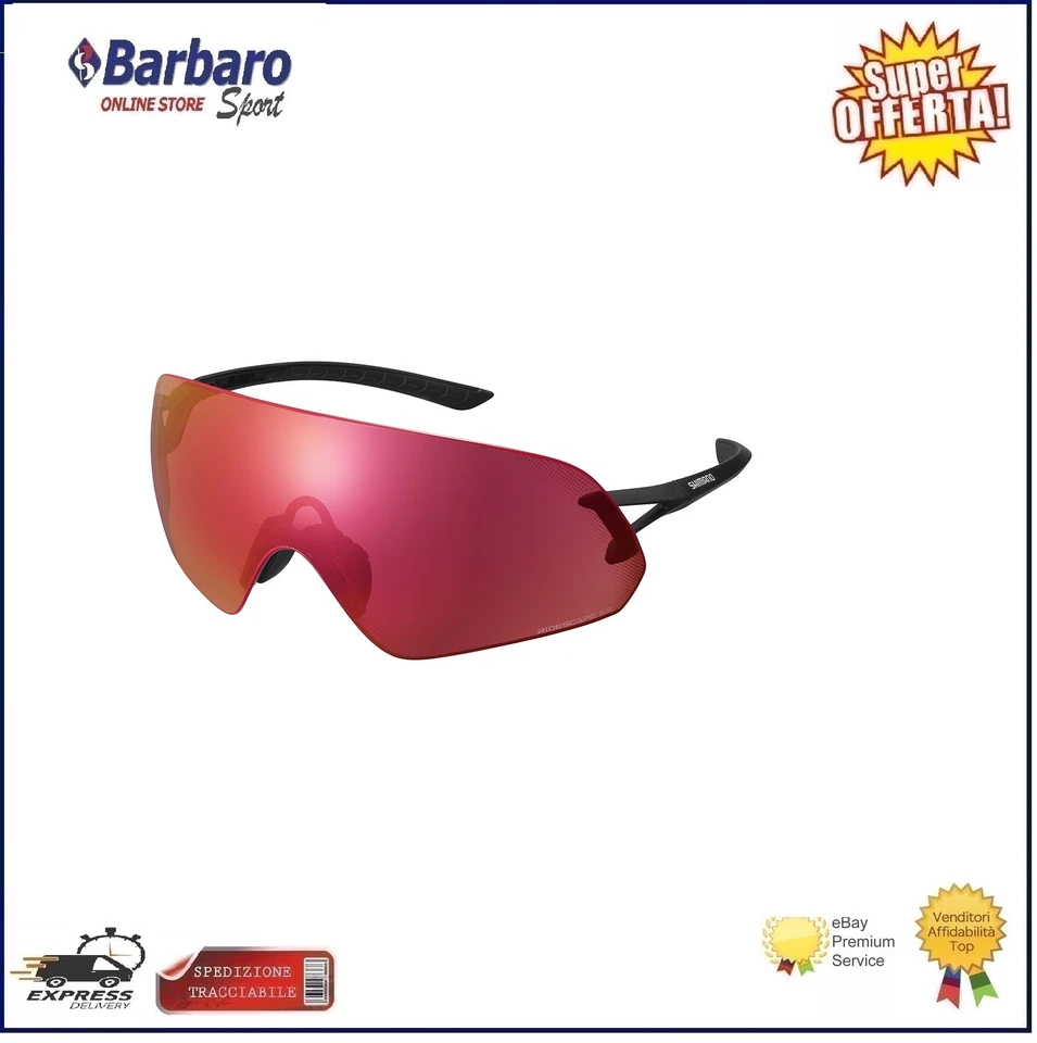 Lunettes de cyclisme Shimano Aerolite noir décoratif pour vélo vélo de course... - Photo 1/2