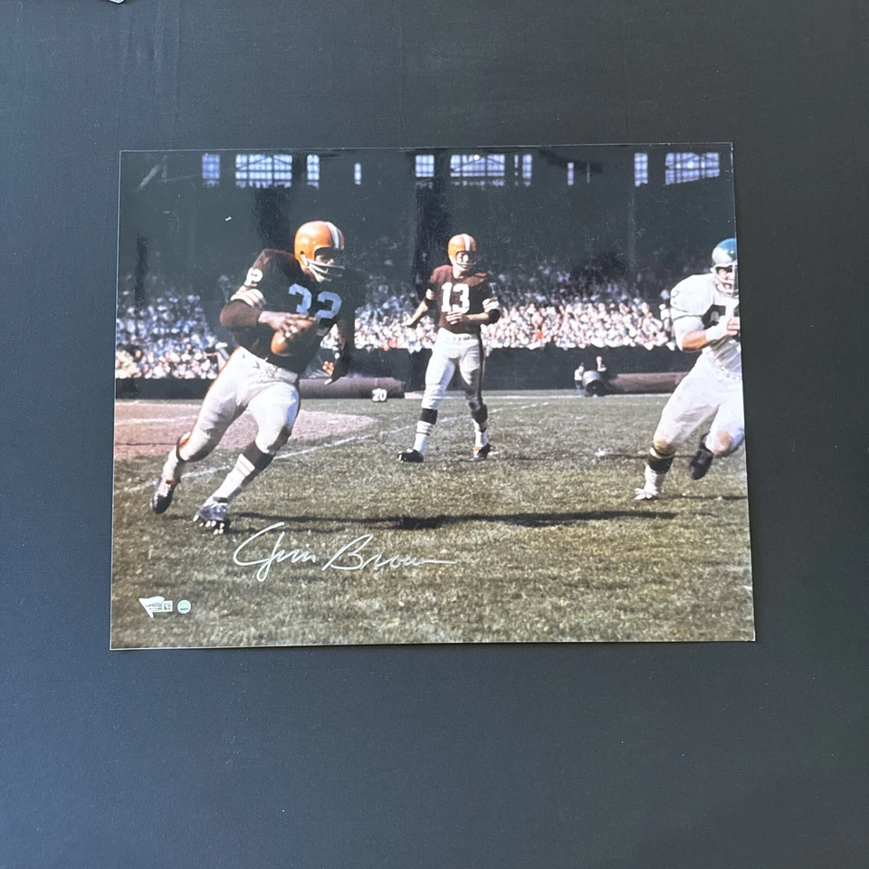 Jim Brown Cleveland Browns Fanatics COA Signed 16x20 Photo VS Eagles - Image 4 of 4