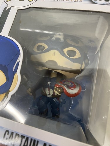 Funko POP! Marvel: Avengers Endgame CAPTAIN AMERICA Figure #573 LIGHT DAMAGE BOX - Picture 12 of 12