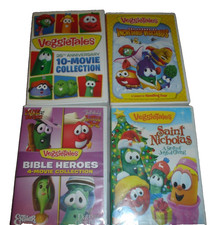 Lot of 4 VeggieTales DVDs Good Condition (rea...
