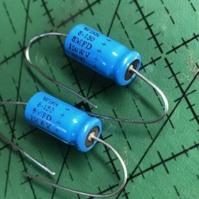 Vintage Cornell CDE Axial Condensateur Électrolytique 20uF 600V - Foto 6