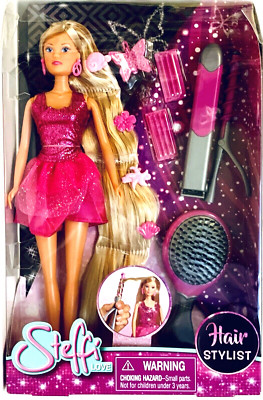 Simba Toys Steffi Love Hair Stylist 11.5'' Doll With Hair Styling Accessories