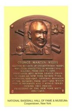 2003 Hall of Fame Cooperstown Postcards #GMW George Martin Weiss