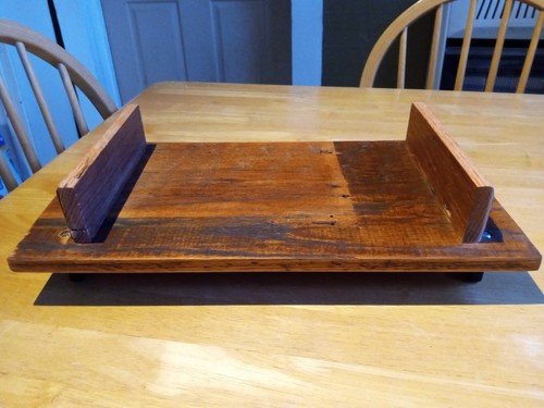 Handmade Wooden Table Riser from Antique reclaimed wood in WV red oak hardwood - Picture 4 of 6