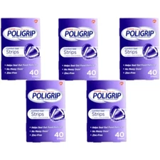 POLI GRIP COMFORT SEAL STRIPS      40EA (Pack of 5)
