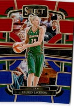 2024 Panini Select WNBA #89 Lauren Jackson Red and Blue Prizms #/399