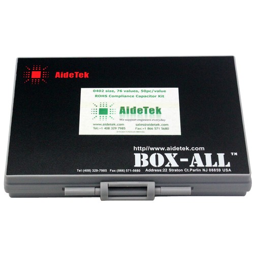 SMD 0402 sample capacitor kit 75 values x 50 pcs filled in BOX-ALL .5p 1uF X7R - Picture 9 of 9