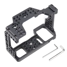 US Camera Cage Stabilizer+Cold Shoe 1/4" 3/8" Mount for Sony A9 A7RIII A7III