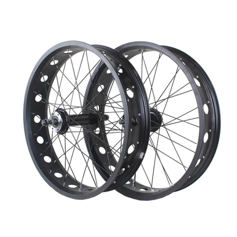 26/20/24 Inch Fat Bike Wheelset 26x4.0 20x4.0 24x4.0 Tire Snowbike Super-wide - Image 4 of 4