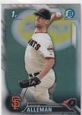 2016 BOWMAN CHROME REFRACTORS 1ST RC JUSTIN ALLEMAN GIANTS FIRST Z126