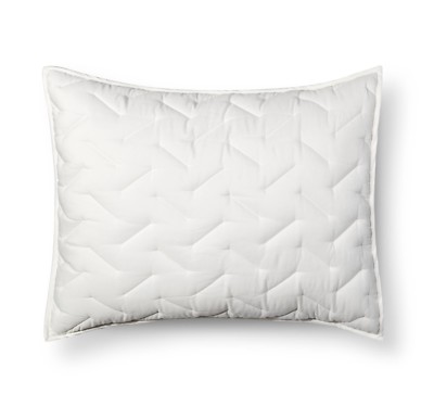 Room Essentials High Rise Stitch Reversible Pillow Sham Cream NWT