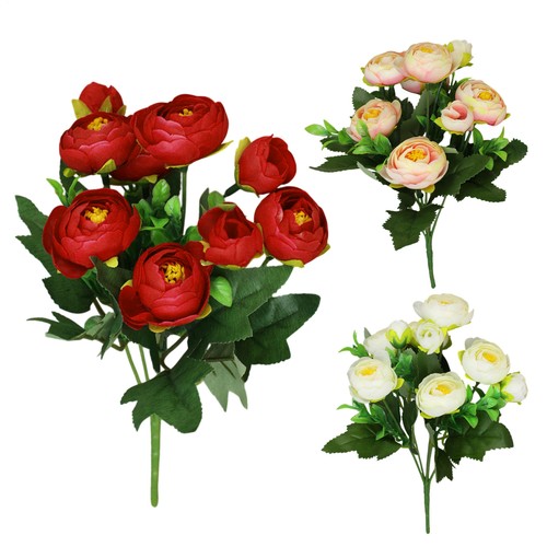 Artificial Flower Faux Floral Camellia Picks Simulation Camellia Home Decoration