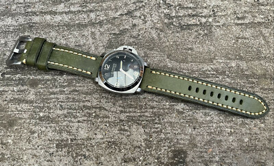 Ricambio Sostituzione Vera Pelle + Nylon Cinturino Per - Foto 5