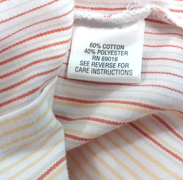 Blusa Studio Works feminina tamanho 2X botão listrado manga 3/4 sem rugas - Imagem 4 de 4