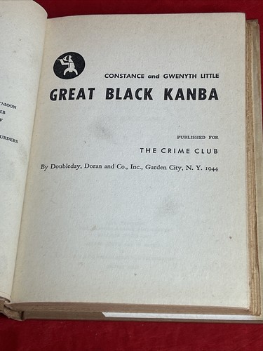 GREAT BLACK KANBA 1944 First print Unabridged CONSTANCE & GWENYTH LITTLE - Picture 8 of 10