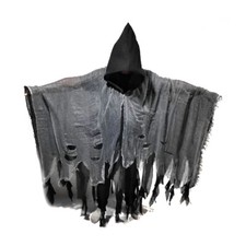 Hooded Cloak Robe Vampire Zombie Halloween Party Cosplay Horror Costume Capes
