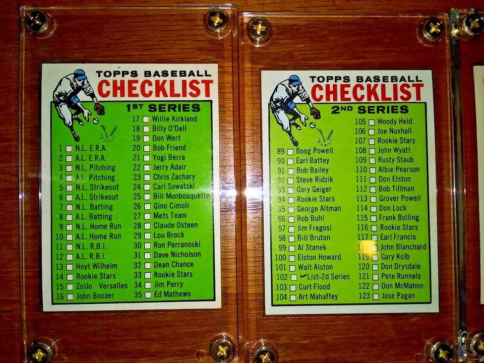 Lote de 8 Topps 1964 de colección: Rusty Staub RCS UNMKD CHKLSTS ALTOS GRADOS y más Foto 3 de 4