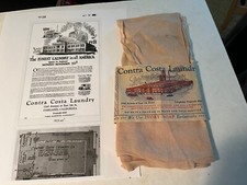 Vtg 1900s Nylon Stockings From Cleaning Company CONTRA COSTA LAUNDRY Oakland Ca