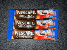 Nescafe Coffee Sticks Original Or Decaffeinated  1 Cup 1.2g Serving - BBE Nov 27