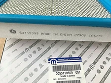 CHRYSLER JEEP DODGE Air Filter - 53119599, 0053119599 **Genuine New MOPAR Part**