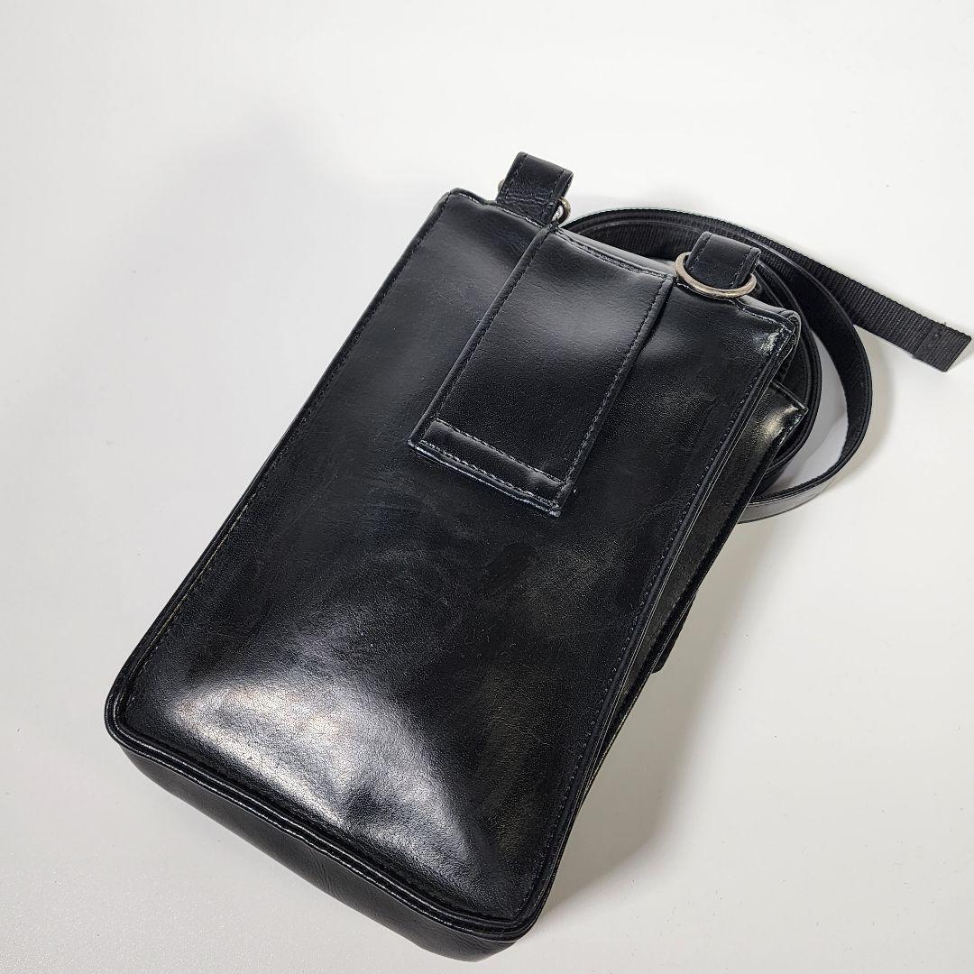 廃盤　Jean Paul Gaultier shoulder bag Jean Paul Gaultier Black Leather Shoulder Bag 22.5×13×3.5cm