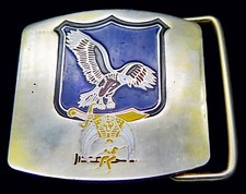 Eagle Shriners Freemason Fraternal Small Vintage Belt Buckle