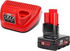 12V 6Ah For Milwauke Li-Ion Battery M12B6 and M12 Charger XC48-11-2401 48-11-020