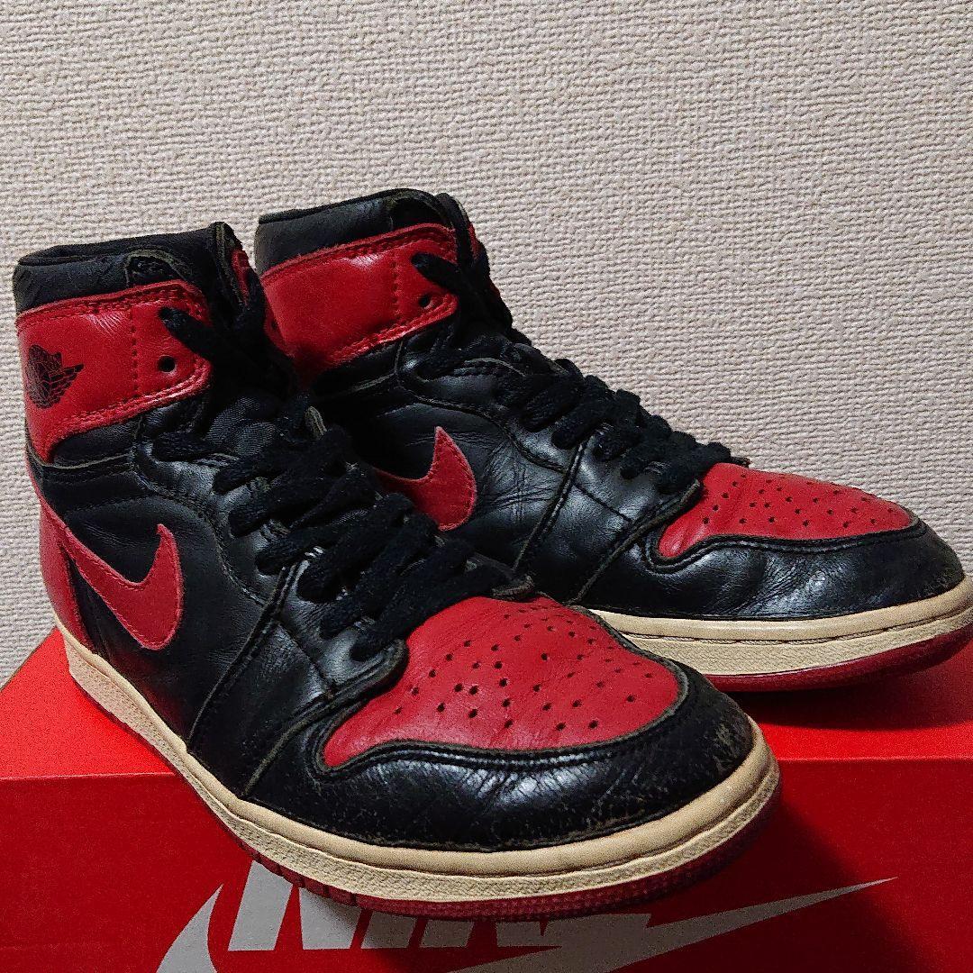 Nike Air Jordan 1 Retro High OG 1994 Bred Vintage Sneakers US7 