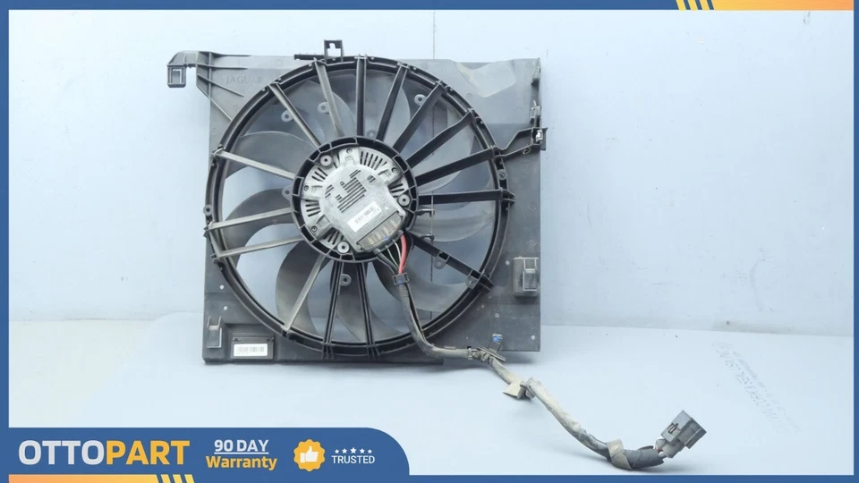 Ventilador de refrigeración del radiador del motor Jaguar XF XFR XJL XJR 2010-2012 OEM 9W838C607 Foto 2 de 4