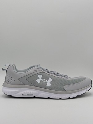 Under Armour Charged Assert 9 Athletic Sneakers Shoes Men's Size 8 Gray/White