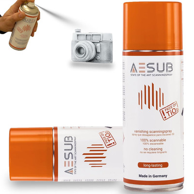 3D Scanning Spray for 3D Scanner - Ideal for Transparent Reflective Textured Sur