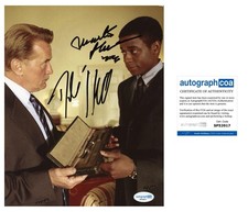 MARTIN SHEEN AND DULE HILL SIGNED THE WEST WING 8x10 PHOTO - ACOA COA