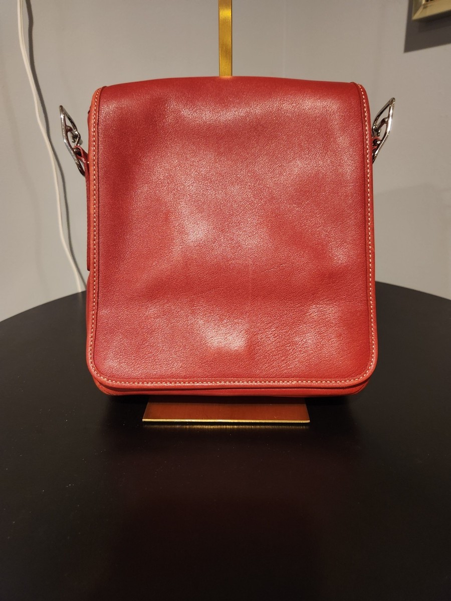 Vintage COACH Legacy Small Flap in Red Style No. 9335 Made in