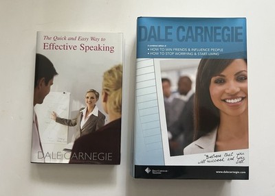 3 books re Speaking, Win Friends and Stop Worrying, Dale Carnegie