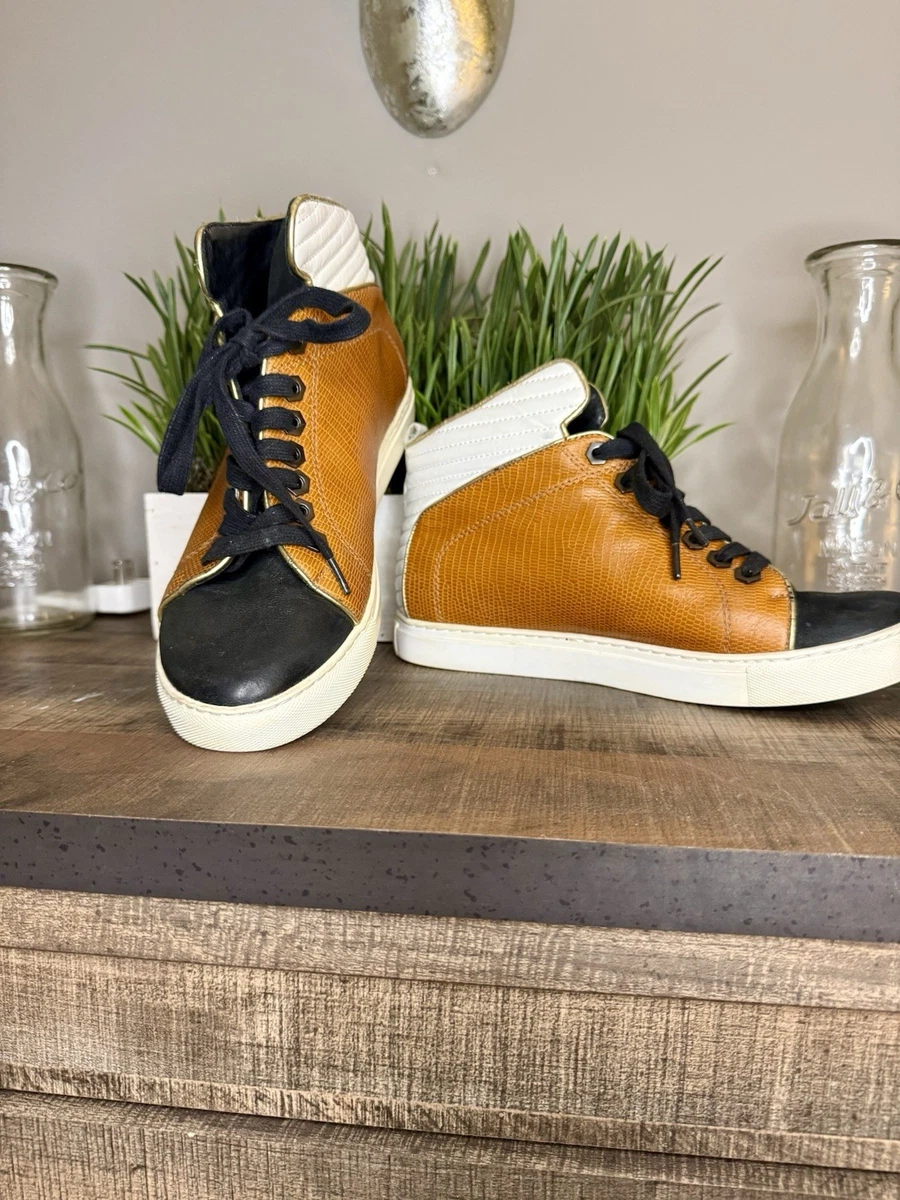 Kenneth Cole Size 7.5 Tan High-Top Canvas Sneakers Amazon.com | Kenneth Cole New York Men main image 4