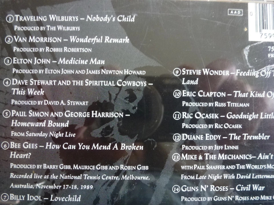 Various – Nobody's Child ⭐ CD 1990 - Harrison; Clapton; Guns'n Roses... - Bild 3 von 3