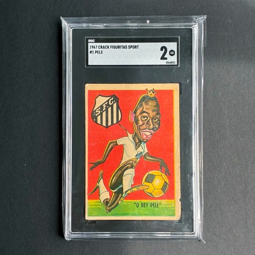 1967 CRACK FIGURITAS SPORT "O REY PELE" #1 PELE 🐐🐐🐐 SGC 2
