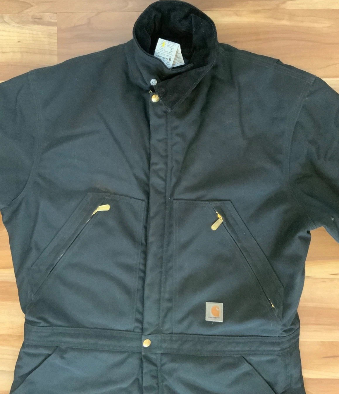 Carhartt Mens 38 Regular X06 Coveralls Black Quilt Lined Yukon Extreme Outerwear thumbnail 4