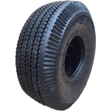 4.10/3.50-4 Tubeless Sawtooth Tire 4PR Load 400 lbs Utility Cart Replacement